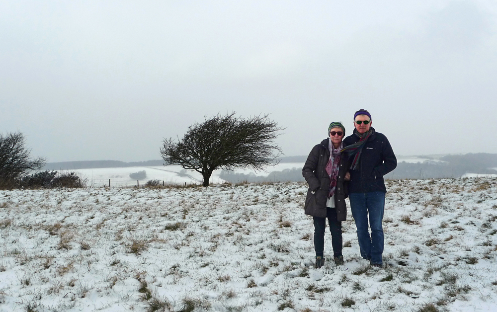 Tuesday February 27th (2018) A walk to the trig point this morning. width=
