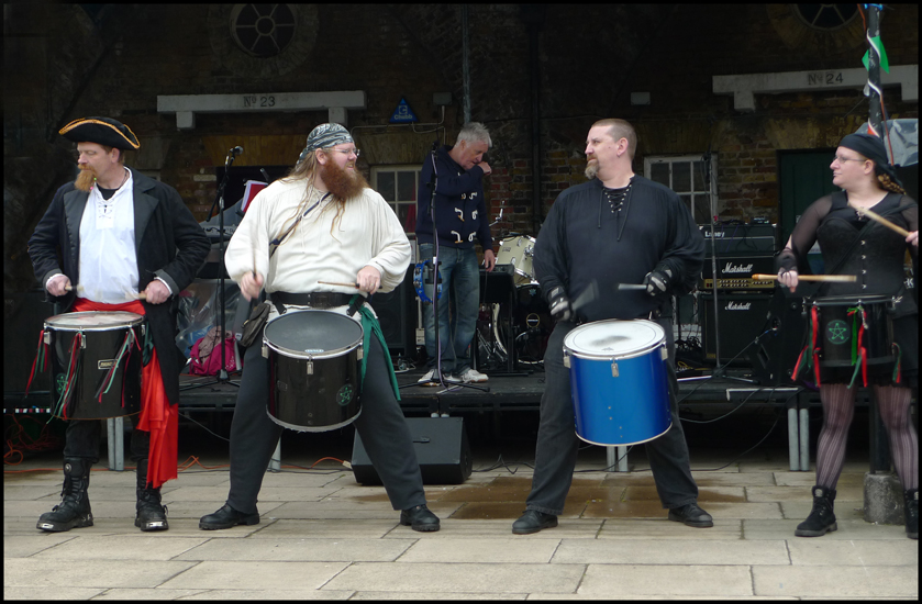 Sunday April 8th (2012) The Pentacle Drummers at the Eastbourne Redoubt width=