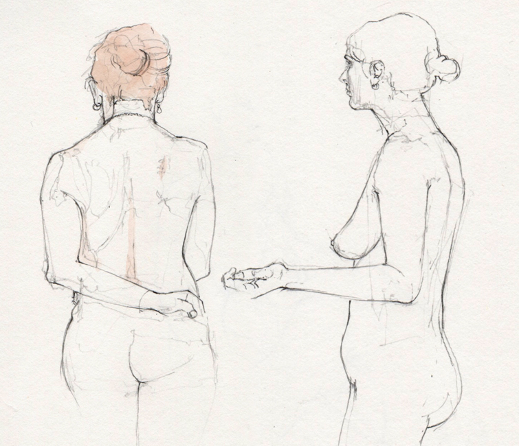 Friday November 28th (2025) Life drawing at the All Saints centre, lewes