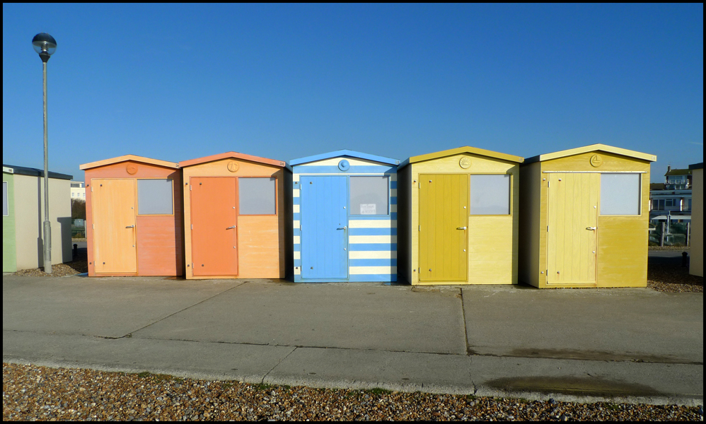 Thursday March 3rd (2011) Beach Huts in Seaford width=