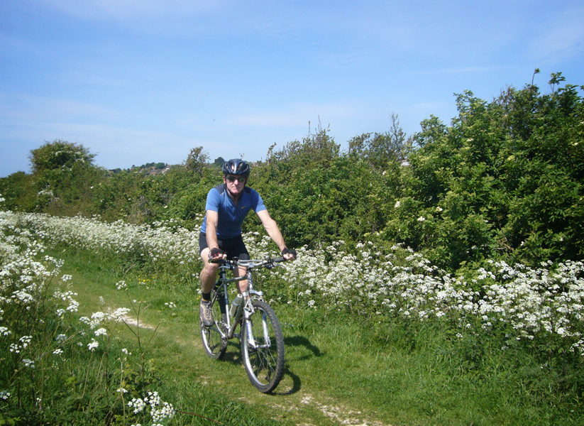 Wednesday May 27th (2015) Riding between the cow parsley ... width=