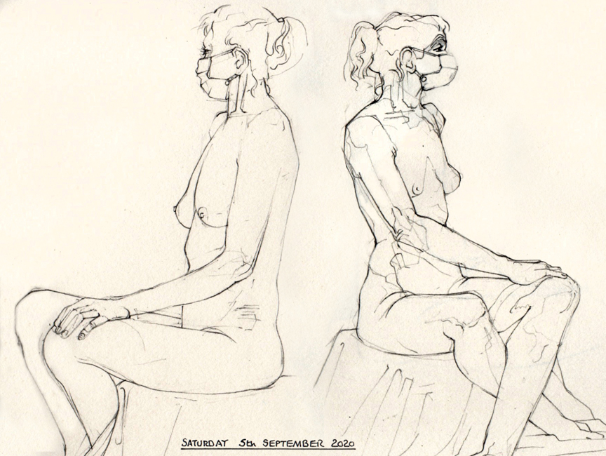 Saturday September 5th (2020) Life Drawing at St.Elizabeth's width=