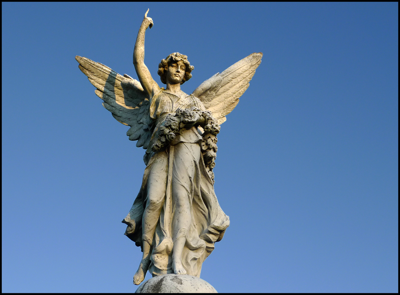 Thursday December 9th (2010) Angel in Ocklynge Cemetery width=