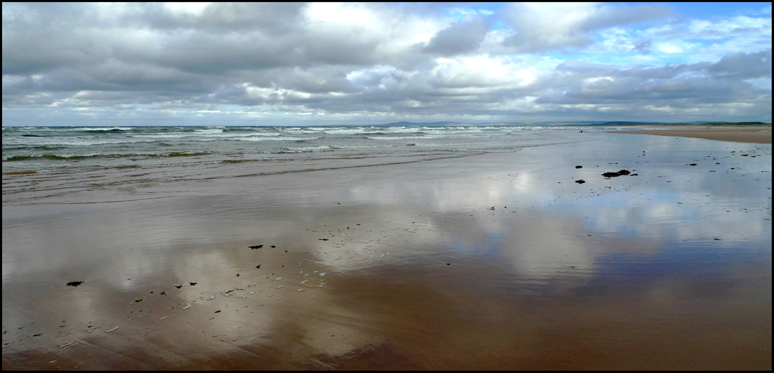 Thursday September 12th (2013) Wide skies over Lossiemouth's East beach width=