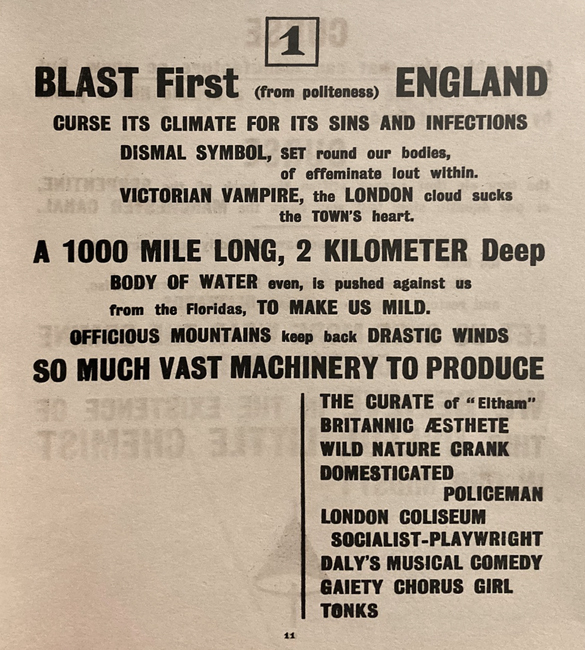 Monday June 9th (2025) BLAST First (from politeness) ENGLAND width=