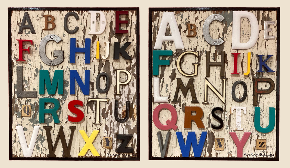 Thursday February 29th (2024) Two Alphabets by Peter Blake width=