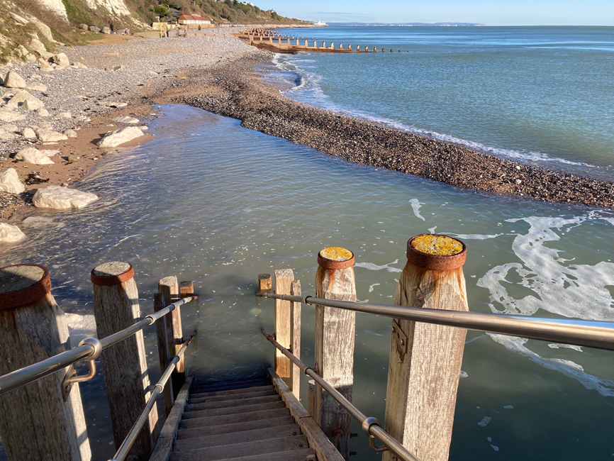 Wednesday January 7th (2026) Flooded Steps at Holy Well width=