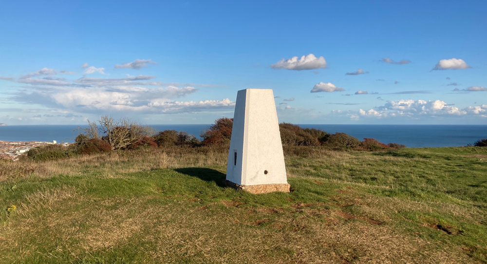 Saturday October 14th (2023) The second trig point has been painted white width=