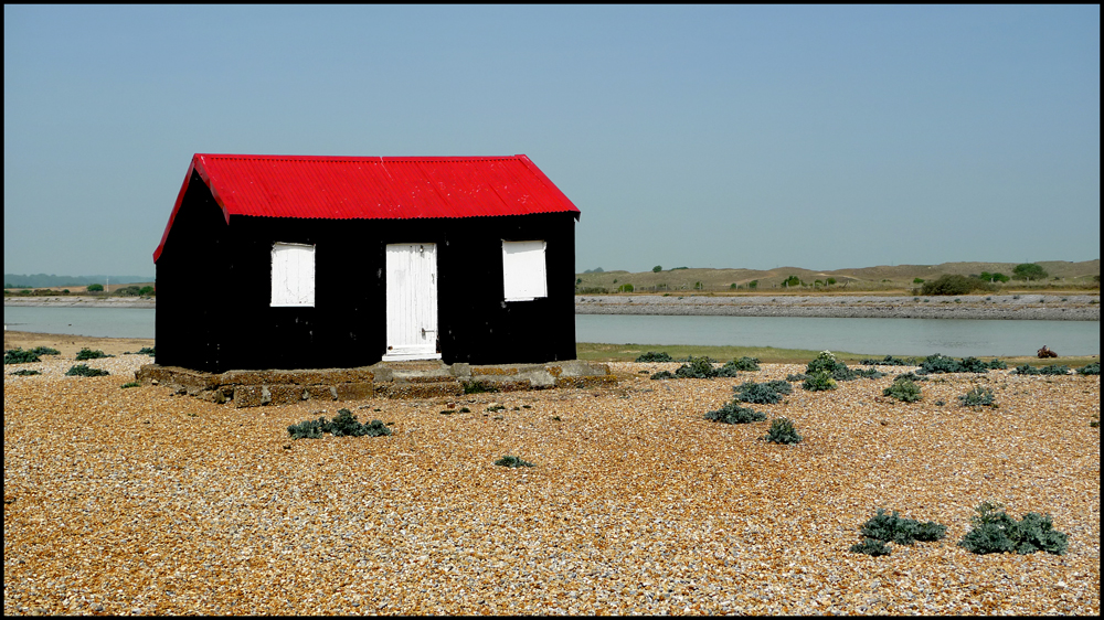 Thursday May 5th (2011) Hut on Rye Harbour Nature Reserve. width=