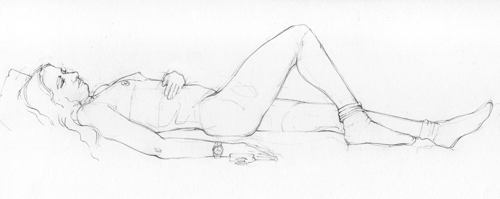 Friday August 27th (2021) Another life drawing from Friday's session in Lewes. width=