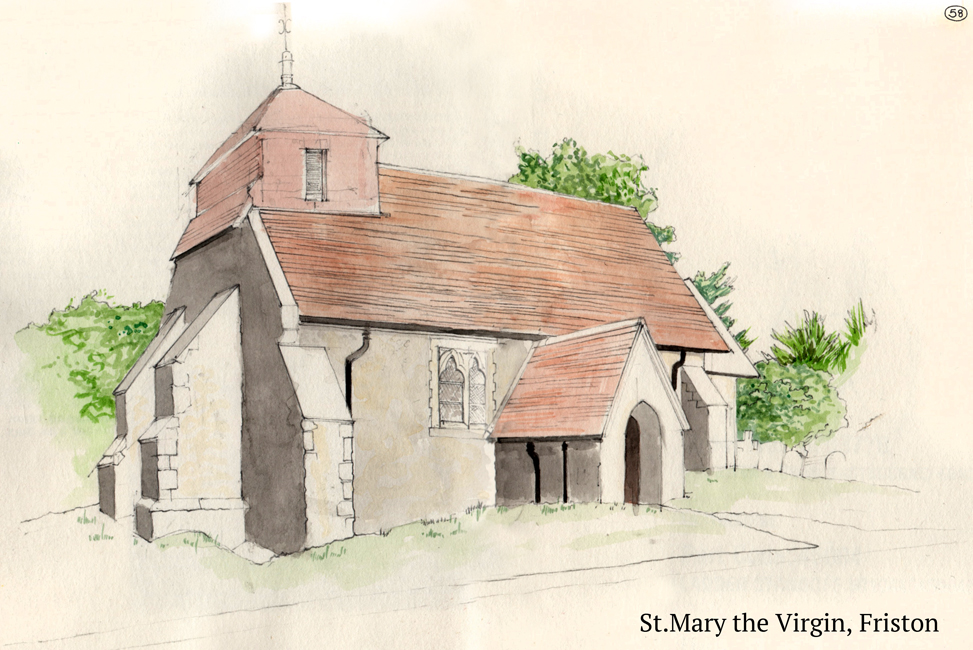 Tuesday August 7th (2018) Journal No.48, Page 58. St.Mary the Virgin, Friston. width=