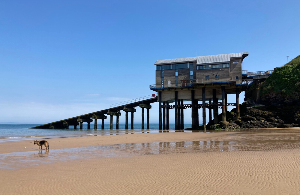 Friday June 28th (2024) Lifeboat station on the North beach, Tenby width=