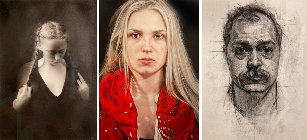 Monday May 20th (2024) Three from the Annual Exhibition by The Royal Society of Portrait Painters width=