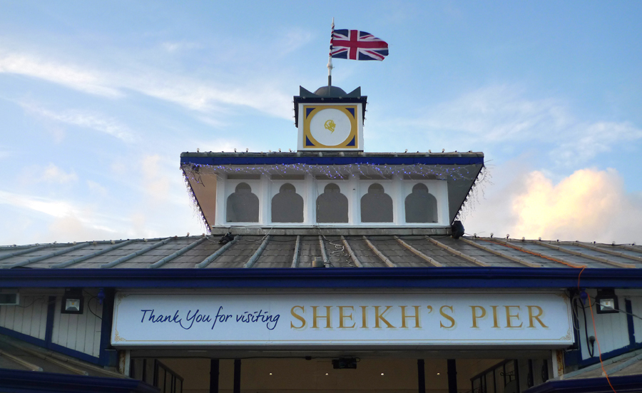 Sunday January 3rd (2016) Sheikh's Pier, Eastbourne. width=