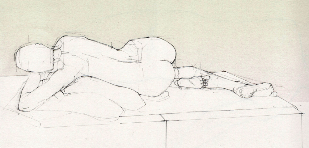 Friday June 27th (2025) Life Drawing at the All Saints Centre, Lewes