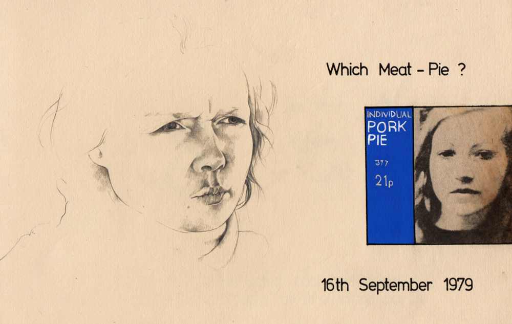 Saturday March 9th (2024) Which Meat-Pie ? (Sketchbook drawing from 1979) width=