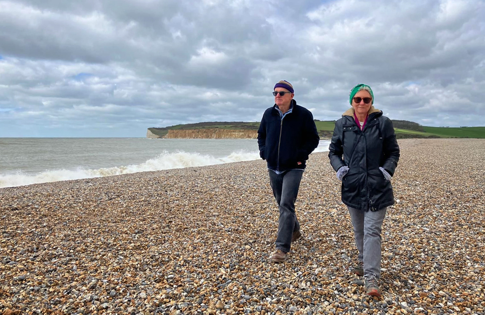 Saturday March 23rd (2024) The beach at Cuckmere Haven width=