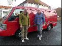 19: Two men and a red van.