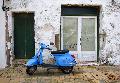 01: Blue scooter
