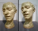 Plaster head by Auguste Rodin