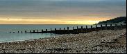 12: Sunset on the beach at Eastbourne
