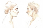 16: Life Drawing (Two Profiles)